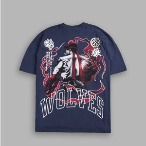 Noble Dragon "Premium" Oversized Tee in Storm Blue

Size 3XL